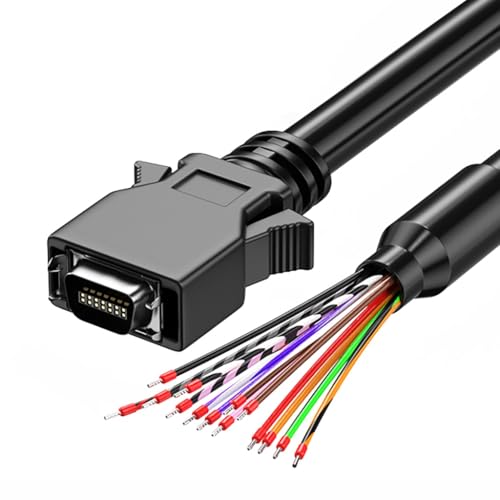 GMBYLBY SCSI Data Cable Single Head with Terminals CN50P CN36P CN26P CN20P CN14P Connectors for Tape Libraries and Disk Arrays