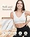 Coobie Seamless Comfort Bra,White,Large