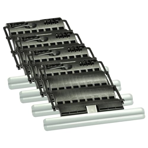 Hochschiebesicherung/Wellenclipverbinder Octoclick für Mini+Maxiprofil, 3-gliedrig - 4 Stück