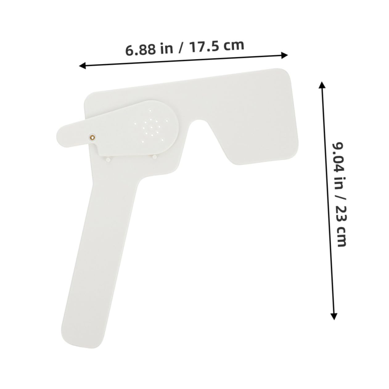 BUTIFULSIC 2pcs Eye Shield Eye Mask Blindfold Vision Test Rod Vision Chart Eye Cover Eye Occluder Tools Eye Testing Cover Occluder Block Plate Kit Eye Exam Tools Vision Test Tool Abs