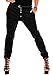 Produktbild Sublevel Damen Boyfriend Chino Hose LSL-248 inkl. Gürtel Black XL