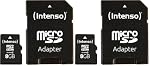 Intenso – Intenso microSDXC 64GB Class 10 Speicherkarte inkl. SD-Adapt