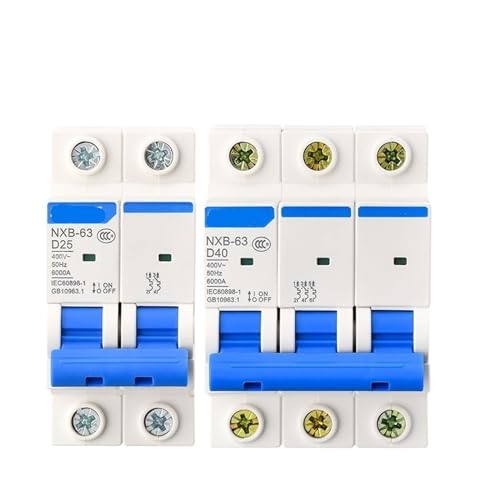 Disjoncteur miniature MCB NXB-63 40A Type D 1P 230V pour tableau électrique
