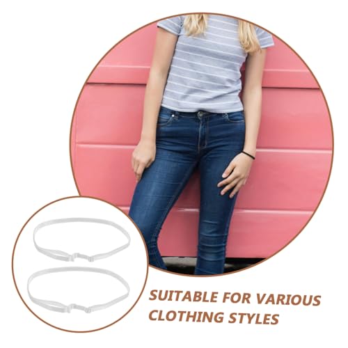 2Pcs Invisible Tucking Belts for Women Elastic Waist Band for Shirt Cropping for Jeans and Everyday Wear No Trace Design for Comfort3