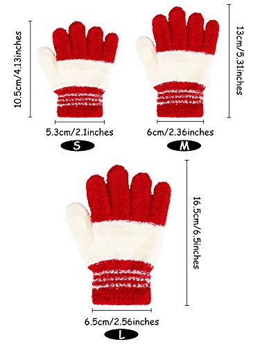 Image of EBOOT 3 Pairs Winter Kids Gloves Warm