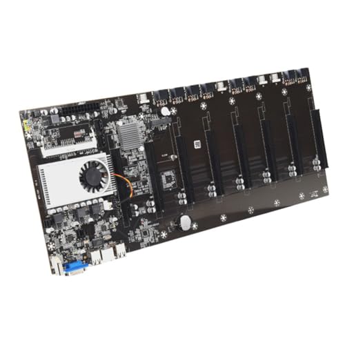 POPETPOP Placa Base para Minería CPU Integrada Modelo T37 8 Ranuras Gpu Memoria Ddr3 Interfaz Vga Integrada bajo Consumo Energético Compatible Minería Gpu