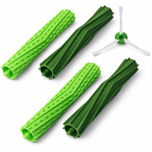 Kavalay Cepillo Central de Repuesto, 4 Rodillos de Goma para iRobot Roomba Serie E & I, Accesorios Compatibles con i7 i7+ i3 i3+ i4 i4+ i6 i6+ i8 i8+ j7 j7+ E5 E6 E7, e5154, e5158, Recambios Roomba
