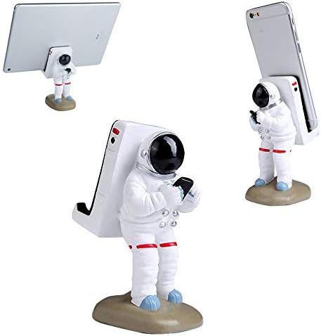 GOODKSSOP Cute Funny Cell Phone Stand, Upgraded Unique Astronaut Style, Durable Resin Material, Universal for iPhone and All Mobile Phones Tablet PC Desktop Holder Desk Mount