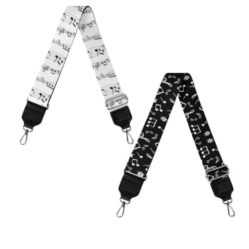Image of Jeiento Replacement Shoulder Strap,2 Piece Set Guitar Style Handbag Crossbody Strap Adjustable Guitar Straps for Women Girls