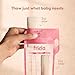 Frida Mom Breastmilk Storage Bags, 50ct Splitstash Freeze & Thaw Milk Bags for Breastmilk, Splits Bag into Two 2oz Portions, Leakproof Seal, Perfect Pour Spout, No Slip Finger Grip, BPA Free, 4oz Bag