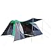 Tenda da Campeggio per 6 Persone HWC-A99 320x495x195cm Grigio Verde