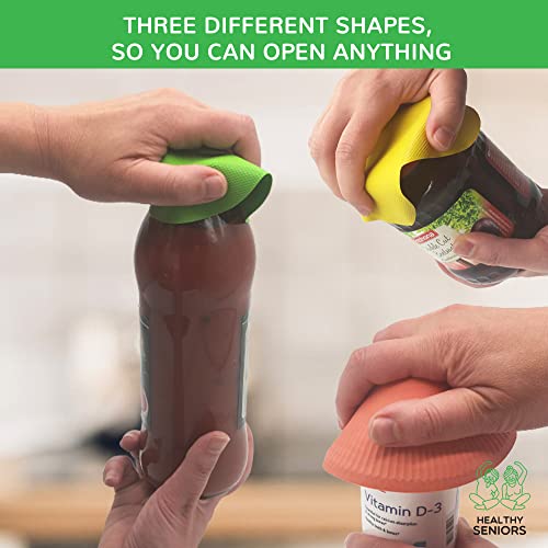 Healthy Seniors Rubber Jar Opener Gripper Pad-Jar Opener For Weak Hands-Silicone Heat Insulation Pad Round-Rubber Grippers For Opening Jars - Perfect For Seniors With Arthritis Or Rheumatoid Hands #TOP1