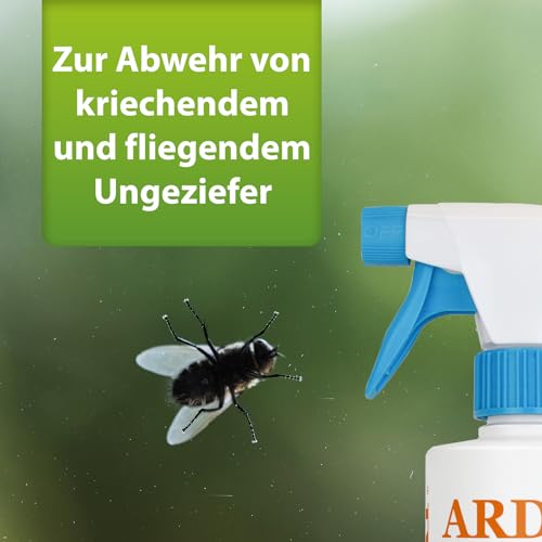 ARDAP Repell Ungeziefer Zerstäuber 3 x 500ml - Anti Insektenspray - Ungezieferspray & Fliegenspray bei Ungezieferbefall - Insekten Spray - Schädlingsfrei - Pumpspray - Wirkt schnell (PT19)