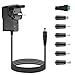 Price comparison product image JJN 5V 2A Power Adapter, AC to DC 5V Universal Charger Power Supply for IP/CCTV Camera, Android Smart Phone, Tablet, Speaker, USB hub, LED Light Strip, TV Box, Router & Most 5V Devices with 7 DC Plug