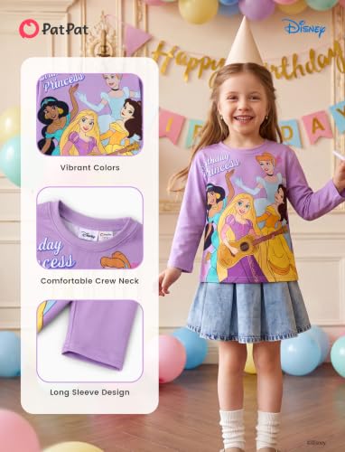Image of Disney Kids Birthday Shirts 2-9Y, Cute Graphic Tees, Birthday Party Outfit