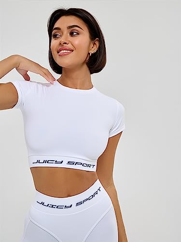 Bona Fide Camisas de compressão para mulheres – Top cropped feminino de manga longa/curta – Projetad