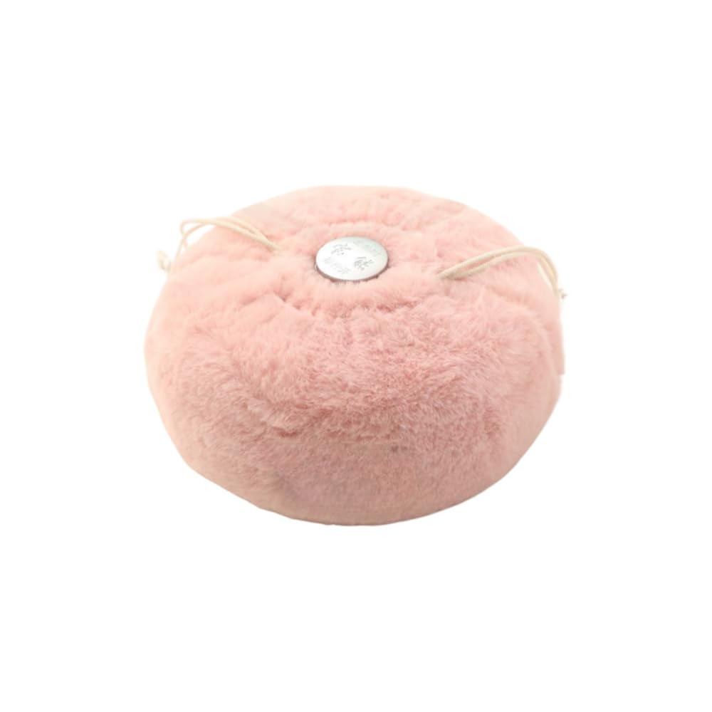 Pluszowa termofor z różowym aksamitnym pokrowcem, pojemność 2,3 l, 21 x 11,4 cm