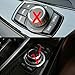 Multi Media Control Knob Cover for BMW F10 F20 F30 iDrive Car Big Multi Media Knob Black Button Trim (Fits NBT Controller Only)