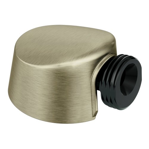 Moen A725BN Round Drop Ell Handheld Shower Wall Connector, Brushed Nickel