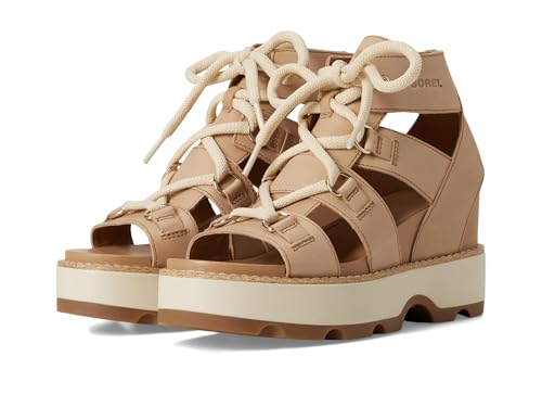 Sandale cale Sorel Femme Joanie IV Lace chaussure ete compensee beige pointure 38.5