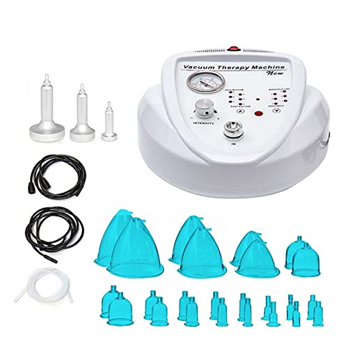 Borstmassager 24 blauwe kopjes BBL Zuignap Cup Machine Butt Colombien Opheffen Vacuüm Therapie Borstvergrotingsmachine… - Afbeelding 3