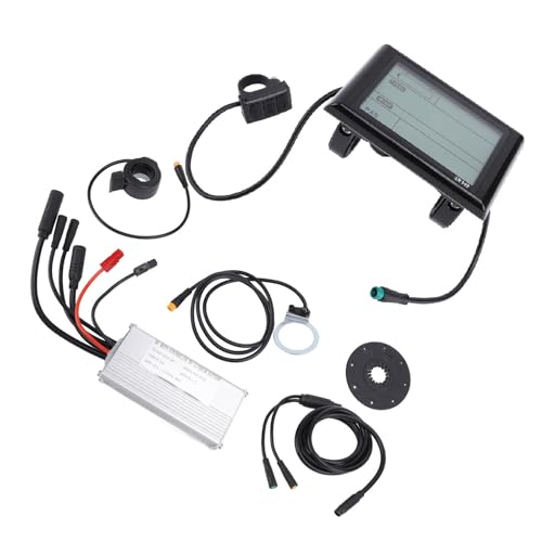 Kit de Controlador de Scooter Eléctrico, Kit de Conversión de Motor de 500 W con Pantalla LCD SW900 Sensor de Asistencia del Acelerador de Pulgar Juego de 1 a 2 Cables