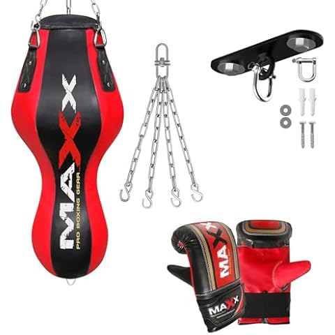 Maxx 3ft Black Red Heavy Punch Bag Set Cover