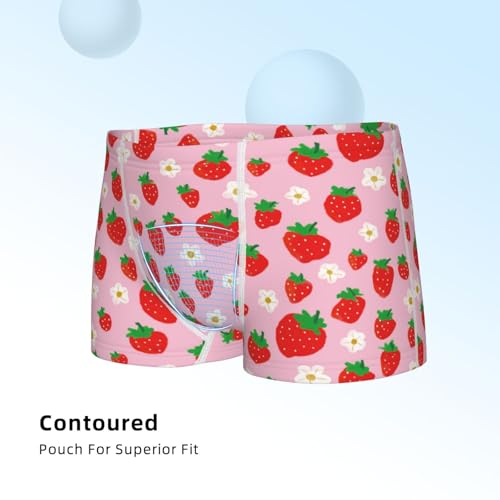 Boys' Cotton Boxer Brief Soft Underwear-Hand Drawn Strawberry4