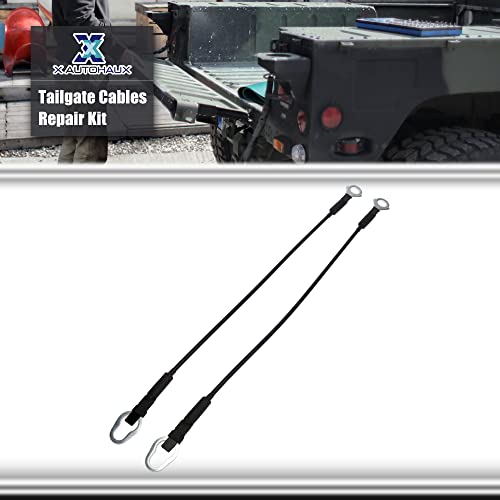 X Autohaux Pair Rear Tailgate Cables Lift Gate Support Straps Pickup For Ford F-100 F-150 F-250 F-350 1987-1997 F7Tz-9943052-A F7Tz-9943053-A #TOP1