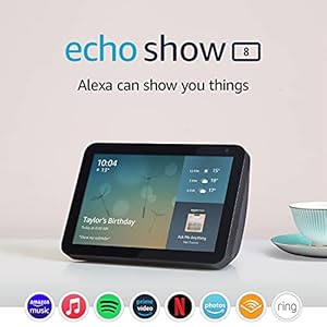 Echo Show 8 (1st Gen, 2019 release) – Smart Display with Alexa – Stay in touch with the help of Alexa – Charcoal