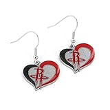 NBA Houston Rockets Swirl Heart Earrings