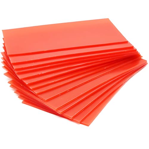 Image of Dental Base Plate Wax 20pcs Red Denture Base Plate Casting Modling Wax Sheet, Dental Denture Materials for Modeling Filling Lab Dentist Auxiliary Material