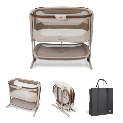 Maxi Cosi Iora Select Baby Stubenbett, 0–6 Monate (9 kg), Faltbares Beistellbett Schaukelnd/Schaukelbett, CloudCore-Matratze 3 cm… – Ansicht 2