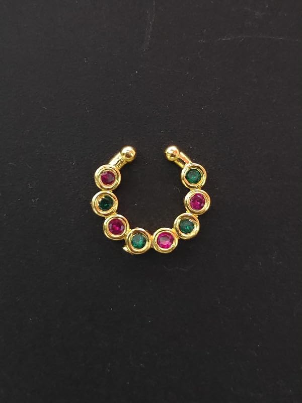 Nose Pins for Women, Durable with Secure and Comfortable Fit Model c-multi-kh-image-45