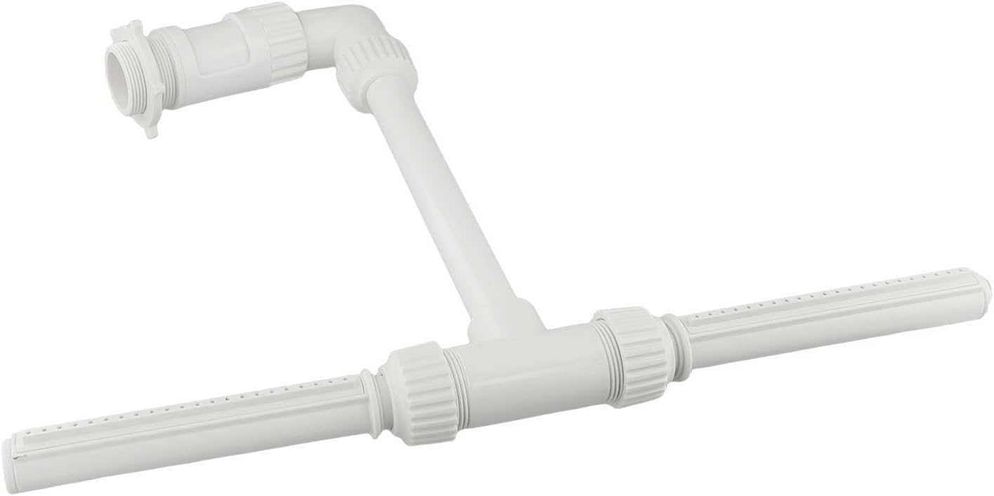 Water Dual Spray Sprinkler For Inground Pools, Adjustable Water Dual Spray Sprinkler Pool Fountain For Inground Pools, Fun Pool Waterfall Sprayer For Backyard Outdoor, White