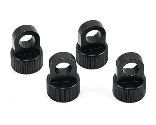 ST Racing Concepts CNC Machined Aluminum Upper Shock Caps, Ascender (4) Black STV233027BK