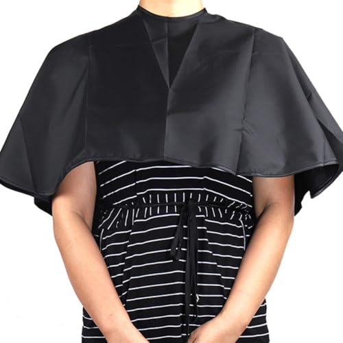 4 piezas capa impermeable para barbería negra miniatura 6