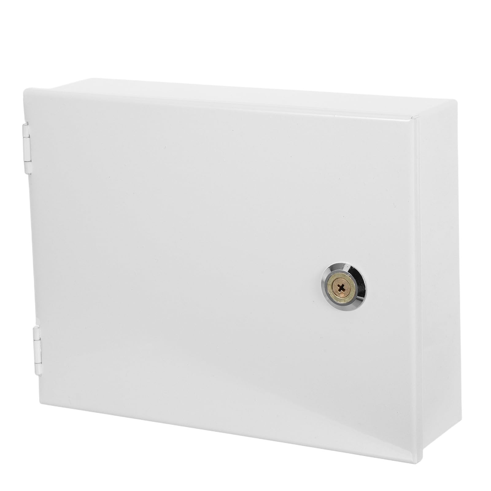 Caja de Seguridad para Interruptores con Cerradura y Teclado, de Hierro Blanco, Montaje en Pared para Hogares y Tiendas con Instalación Fácil y Protección Mejorada