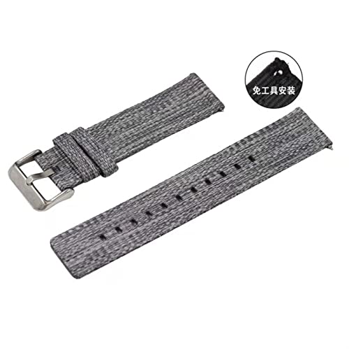Bracelet en nylon jaune compatible montre Samsung Galaxy Watch 4