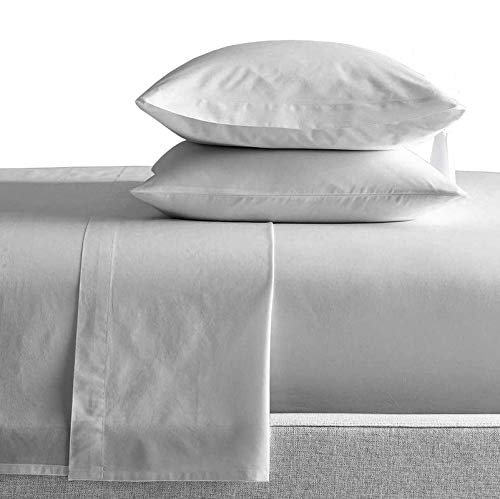 Kamas Silver King Sheets Set Egyptian Cotton Sheets, 1000 Thread Count Egyptian Cotton, Sateen Weave