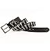 KPOON Cinturón Punk Cinturón Punk Hip Hop Rock Metal Bala con Incrustaciones Cinturón de Hombre Cinturón Decorativo Personalizado para Mujeres u Hombres (Color : Black, Size : 125cm)