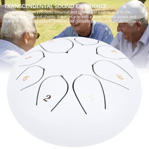 Tambor de lengua 8 notas para meditación y yoga, acero inoxidable miniatura 4