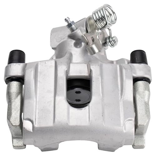 Image of TRQ Performance Rear Brake Pad and Rotor Set Ceramic Slotted Drilled G Coated Calipers Hoses Compatible with 2009-2013 Mazda 3 S 2009-2013 Mazda 3 MazdaSpeed