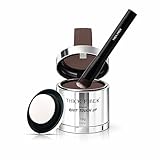 THICK FIBER Root Touch Up Powder with Brush – Covers Grey Roots, Thinning Hair & Bald Spots – Sweat & Water Resistant for Men & Women (Medium Brown, 0.35 Ounce (Pack of 1))