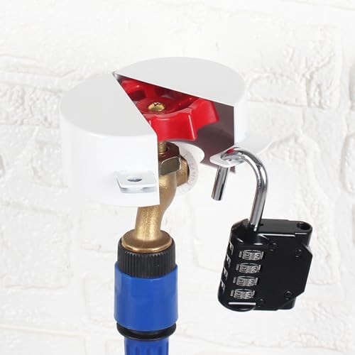 Water Spigot Lock(Password Lock) Metallic White，Gate Valve