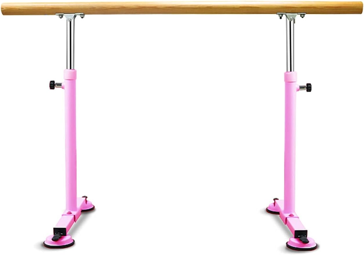 Ballet Barre,Pole, Adjustable Ballet Bar, Portable for Home Kids Adults Stretching Dance Gymnastics(BlackOne 1.5 m)
