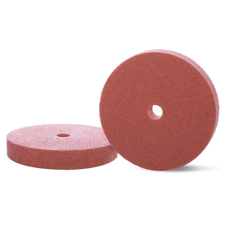 Lekshika Non-Woven Abrasive Polishing Wheel – 152 mm x 25mm | Grinding & Finishing Wheel for Metal, Wood, Stainless Steel – Maroon, Fine Grit| U3-image-16
