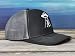 Shenbors Embroidered Trucker Hat Big Foot Under The UFO for Men Women, Sasquatch Baseball Cap, Black Grey Mesh Adjustable Snapback Hat