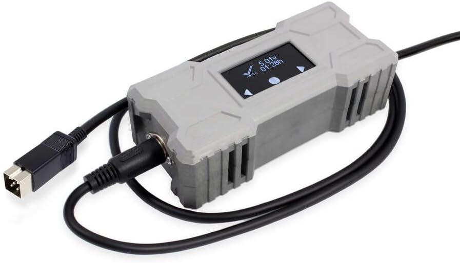 AirDrive RetroPower PSU Amiga 500 OLED Digital International – Replacement Power Supply for Amiga 500, 500+, 600, 1200 with OLED Display, Touch Sensor, EU/UK/AU Plug