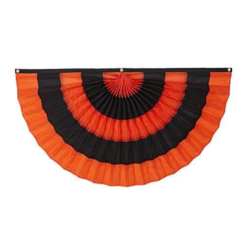 Halloween Cotton Pleated Fan - 2' x 4' Fully Sewn
